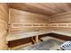 Relaxing wood-paneled sauna with comfortable seating for ultimate relaxation at 2617 Cove Cay Dr # 604, Clearwater, FL 33760