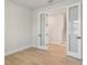 Inviting bedroom featuring hardwood floors, white trim, and natural light at 3218 21St N St, St Petersburg, FL 33713