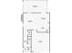 Detailed first floor home plan showing living room, kitchen, dining room, fireplace, screened patio and garage at 17102 Yellow Pine St, Wimauma, FL 33598