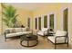 Relaxing outdoor patio with a seating area and lots of natural light at 4023 W Horatio St, Tampa, FL 33609