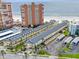 Aerial view of the property and community close to the beach at 17960 Gulf Blvd # 103, Redington Shores, FL 33708