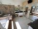 Spacious bathroom featuring a soaking tub, walk-in shower, dual vanity, and mirrored closet doors at 2757 Via Cipriani # 1114A, Clearwater, FL 33764