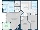 Second story floor plan featuring bedrooms, baths, and walk in closets at 2757 Via Cipriani # 1114A, Clearwater, FL 33764