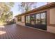Backyard patio with view of lush backyard at 3985 Mermoor Dr, Palm Harbor, FL 34685