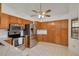 Modern kitchen with stainless steel appliances and ample cabinet space at 3985 Mermoor Dr, Palm Harbor, FL 34685