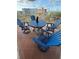 Inviting balcony featuring a blue Adirondack chair set and table perfect for relaxing at 18400 Gulf Blvd # 1505, Indian Shores, FL 33785