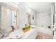 Modern bathroom with double sinks and vanity at 2794 Countryside Blvd # 1, Clearwater, FL 33761