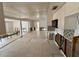 Spacious kitchen area featuring tile flooring, vintage patterned tile backsplash, and built-in microwave, ready for renovation at 6437 1St Palm Pt, St Pete Beach, FL 33706
