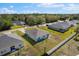 Aerial view of the house showcasing the backyard, neighborhood and location at 1203 Desmond St, Port Charlotte, FL 33952