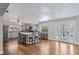 Spacious kitchen with granite counters, stainless appliances, and an open layout at 7418 Bay Dr, Tampa, FL 33635