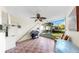 Comfortable screened lanai equipped with a grill, perfect for outdoor entertaining at 443 Pinellas Bayway S # 105, Tierra Verde, FL 33715