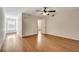 Bright bedroom features hardwood floors, a large closet and lots of light from the windows at 12189 Armenia Gables Cir # 12189, Tampa, FL 33612