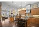Gourmet kitchen featuring custom cabinets, large island, and high-end appliances at 1903 Haven Bend, Tampa, FL 33613