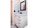 Bathroom vanity with white marble countertop, undermount sink and matte black hardware at 200 4Th S Ave # 139, St Petersburg, FL 33701