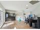 Spacious bonus room with recessed lighting, a computer, and light hardwood flooring at 363 Sanctuary Dr, Crystal Beach, FL 34681