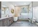 Stunning main bathroom with soaking tub and spa shower, a luxurious retreat at 363 Sanctuary Dr, Crystal Beach, FL 34681