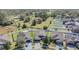 Aerial view of the property showcasing the home's location and backyard space at 714 Sugar Camp Way, Brooksville, FL 34604