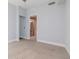 Bedroom leading into bathroom with shower at 111 N 12Th St # 1619, Tampa, FL 33602