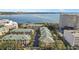 Aerial view of building with a bay and city background at 1203 Bay Club Cir # 1203, Tampa, FL 33607