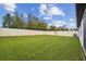 Large, fenced backyard perfect for entertaining or relaxing in privacy at 6684 Devlin Ln, Wesley Chapel, FL 33545
