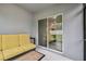 Enjoy the patio with cozy seating and sliding glass doors at 6684 Devlin Ln, Wesley Chapel, FL 33545