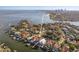 Stunning waterfront property boasting a private dock and panoramic views of the bay and city skyline at 801 Brightwaters Ne Blvd, St Petersburg, FL 33704