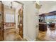 View of the office with built-in bench and cabinets that is adjacent to the kitchen and living areas at 801 Brightwaters Ne Blvd, St Petersburg, FL 33704