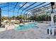 Stunning pool with spa and built-in grill under a screened enclosure. Perfect for outdoor entertainment at 9401 93Rd St, Seminole, FL 33777