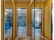 Beautiful bathroom featuring modern shower and soaking tub, complemented by mirrored closet doors at 4728 Swallowtail Dr, New Port Richey, FL 34653