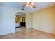 Living room view into bedroom area at 4728 Swallowtail Dr, New Port Richey, FL 34653