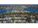 This aerial view highlights the property's location with proximity to a beautiful lake and other community features at 3110 Bent Creek Dr, Valrico, FL 33596