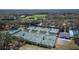 Aerial view of community tennis courts at 3110 Bent Creek Dr, Valrico, FL 33596
