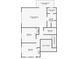 Second floor plan featuring the primary bedroom with large walk-in closet and ensuite bath at 316 Shore E Dr, Oldsmar, FL 34677