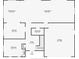 Detailed floorplan of a home showing layout of the Living Room, Kitchen, Bedroom, and Bathroom at 316 Shore E Dr, Oldsmar, FL 34677