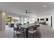 Spacious outdoor living area offering seating, dining, and entertainment with waterfront views at 2081 Michigan Ne Ave, St Petersburg, FL 33703