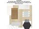 Interior design elements showing the cabinet and tile selections with earth tones that bring an airy feel to the home at 687 Allora Ave, Nokomis, FL 34275