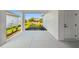 Covered patio area with view of the landscaped yard and adjacent homes at 687 Allora Ave, Nokomis, FL 34275