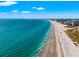 An aerial view of the ocean beach at 6265 Sun Blvd # 101, St Petersburg, FL 33715