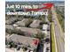 Aerial view of community showing proximity to downtown Tampa, located just 10 minutes away at 1115 Andrew Aviles Cir, Tampa, FL 33619