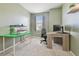 Bright office space with a large window, carpeted floors, and modern desk at 1115 Andrew Aviles Cir, Tampa, FL 33619
