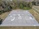 Full basketball court is located in a community park, ready for a pick-up game at 13215 Parkhurst Ct, Riverview, FL 33569