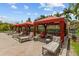 Comfortable poolside lounges and cabanas offer residents a relaxing outdoor space at 2765 Via Cipriani # 1232B, Clearwater, FL 33764