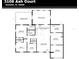Detailed floor plan showcasing the home's layout and room dimensions at 3108 Ash Ct, Dunedin, FL 34698