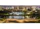 Scenic night view showcasing the riverfront buildings and illuminated city skyline reflecting in the water at 777 N Ashley Dr # 2503, Tampa, FL 33602