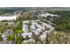 Aerial view featuring the well-maintained community nestled amongst lush greenery at 3406 Waterbridge Dr, Tampa, FL 33618