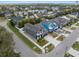 Beautiful aerial view of a neighborhood with well-maintained homes and landscaped yards at 7602 S Desoto St, Tampa, FL 33616