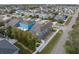 An aerial view of a residential neighborhood with well-maintained homes and landscaping at 7602 S Desoto St, Tampa, FL 33616
