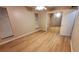 Bedroom with hardwood floors, ceiling fan, and sliding closet doors at 8609 Mallard Reserve Dr # 103, Tampa, FL 33614
