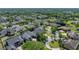 An aerial view of the home and neighborhood at 1111 Carriage Park Dr, Valrico, FL 33594