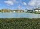 Scenic view of a tranquil lake surrounded by lush greenery and residential buildings under a blue sky at 1655 S Highland Ave # J193, Clearwater, FL 33756